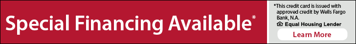 Special financing available — learn more (Wells Fargo)